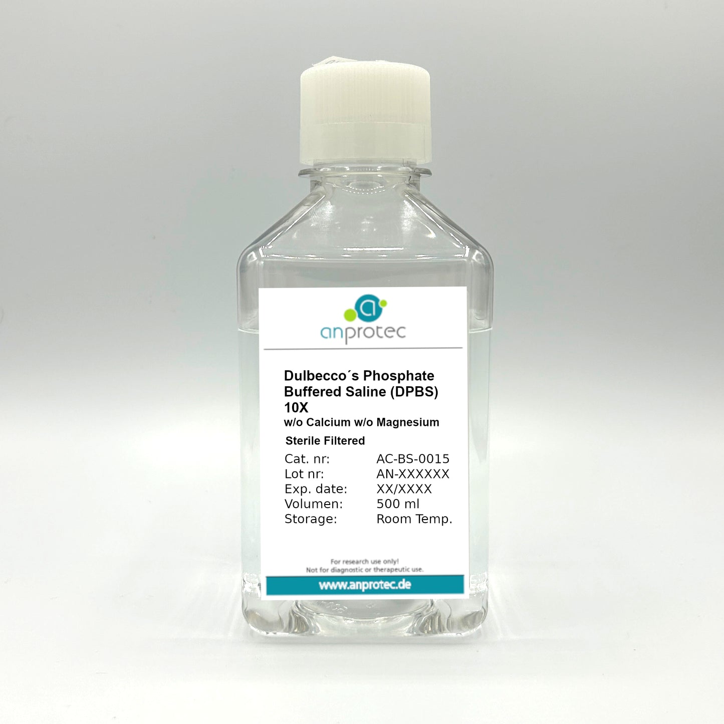 Dulbecco's Phosphate Buffered Saline (DPBS) 10X w/o Calcium w/o Magnesium