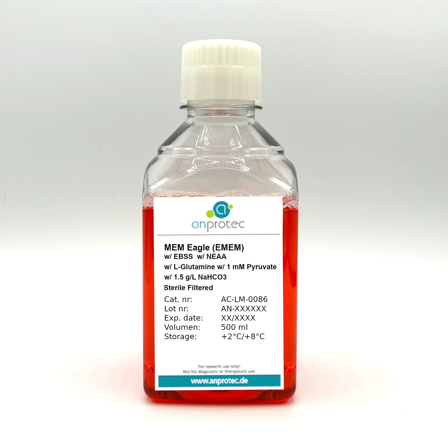 MEM Eagle (EMEM) w/ EBSS w/ NEAA w/ L-Glutamine w/ 1 mM Pyruvate w/ 1.5 g/L NaHCO3