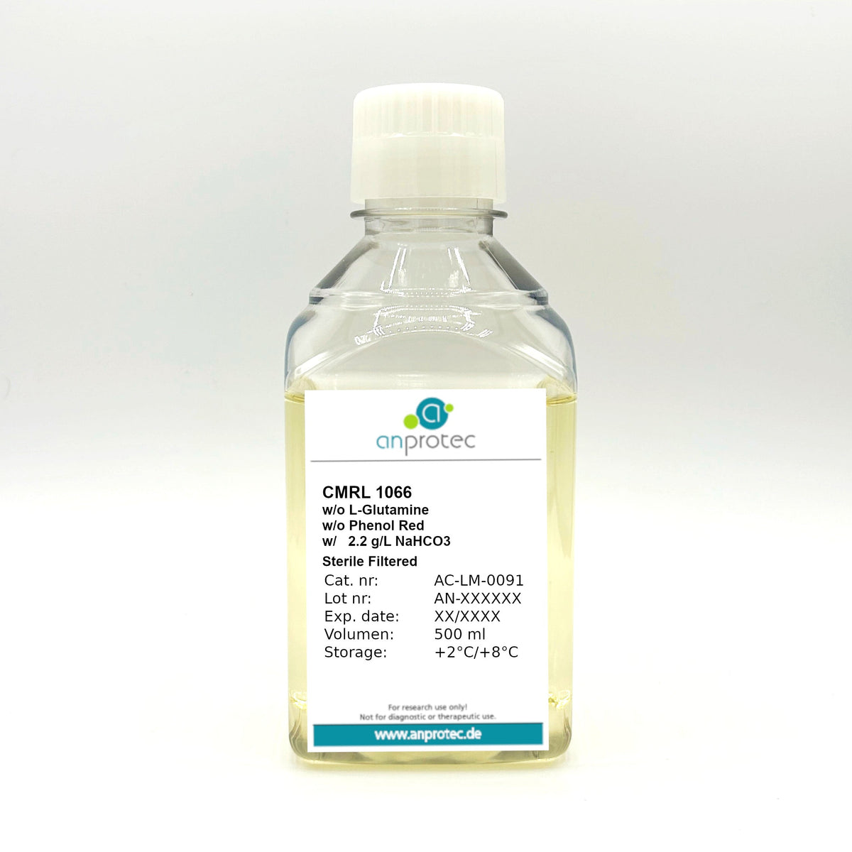 CMRL 1066 w/o L-Glutamine w/o Phenol Red w/ 2.2 g/L NaHCO3
