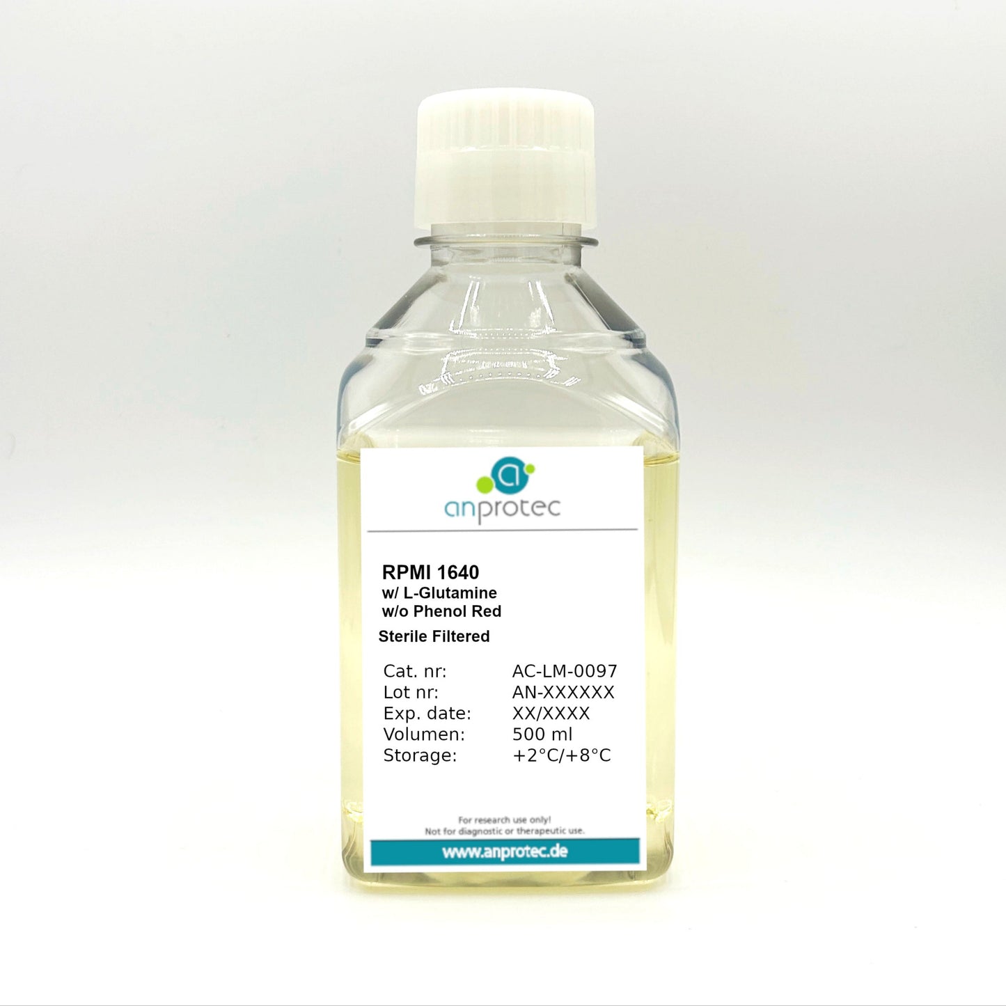 RPMI 1640 w/ L-Glutamine w/o Phenol Red