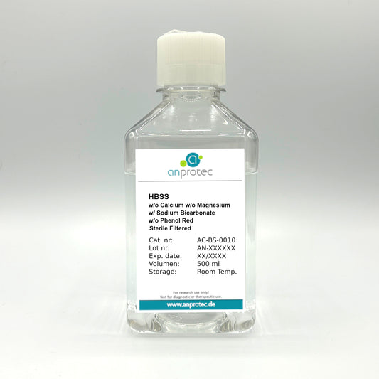 Hanks' Balanced Salts Solution (HBSS) w/o Calcium w/o Magnesium w/ Sodium Bicarbonate w/o Phenol Red