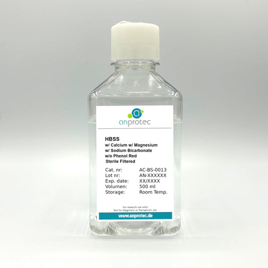 Hanks' Balanced Salts Solution (HBSS) w/ Calcium w/ Magnesium w/ Sodium Bicarbonate w/o Phenol Red