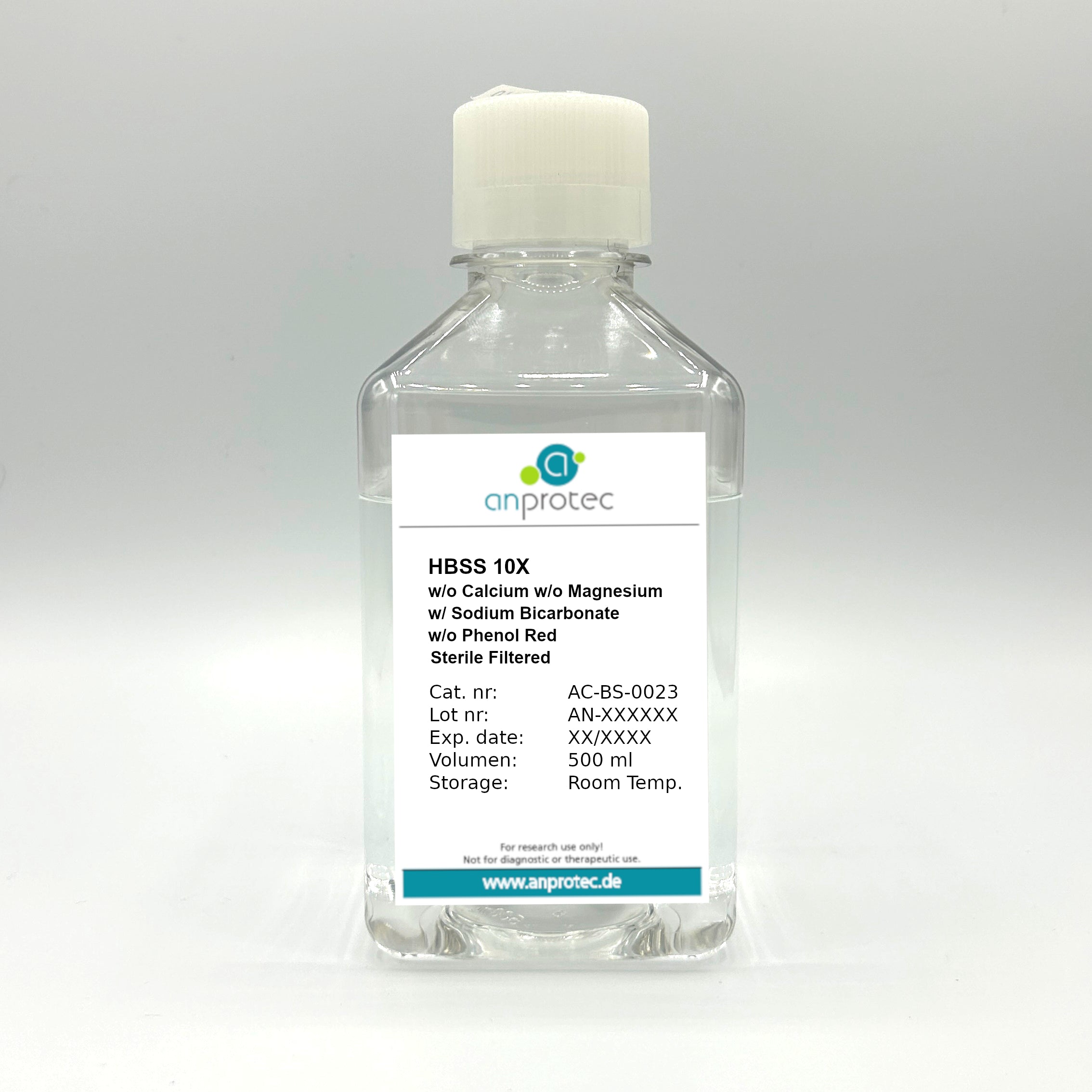 Hanks' Balanced Salts Solution (HBSS) 10X w/o Calcium w/o Magnesium w ...