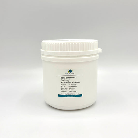 Hanks' Balanced Salts (HBS) Powder w/ Calcium w/ Magnesium w/o Sodium Bicarbonate w/ Phenol Red