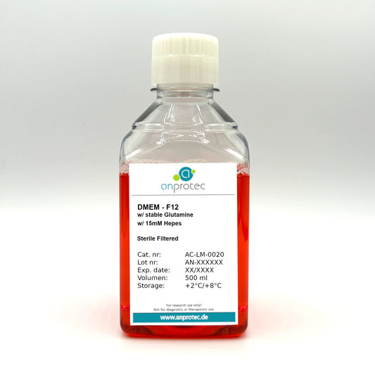 DMEM - F12 w/ stable Glutamine w/ 15 mM Hepes