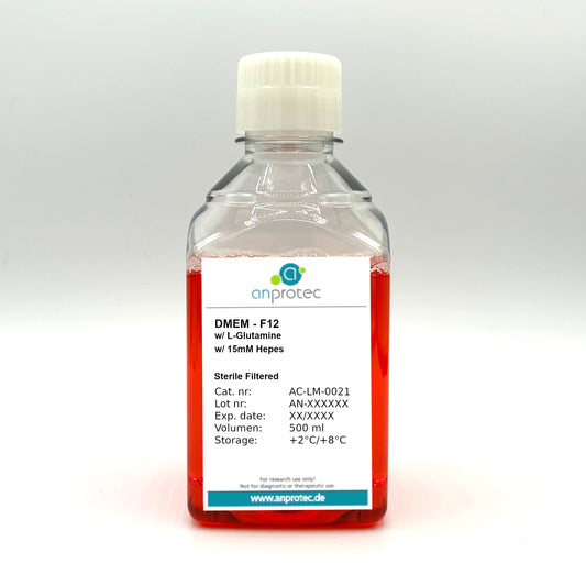 DMEM - F12 w/ L-Glutamine w/ 15 mM Hepes