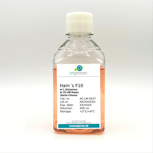 Ham's F10 w/ L-Glutamine w/ 25 mM Hepes