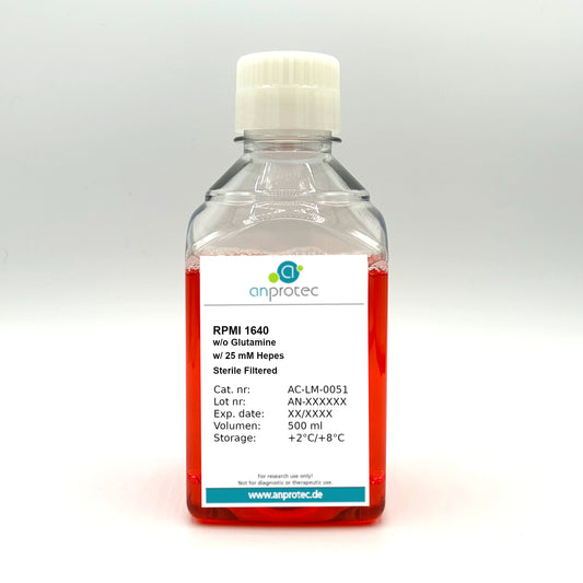 RPMI 1640 w/o L-Glutamine w/ 25 mM Hepes
