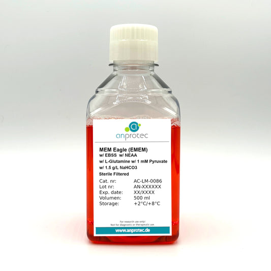 MEM Eagle (EMEM) w/ EBSS w/ NEAA w/ L-Glutamine w/ 1 mM Pyruvate w/ 1.5 g/L NaHCO3
