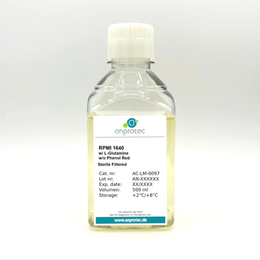 RPMI 1640 w/ L-Glutamine w/o Phenol Red