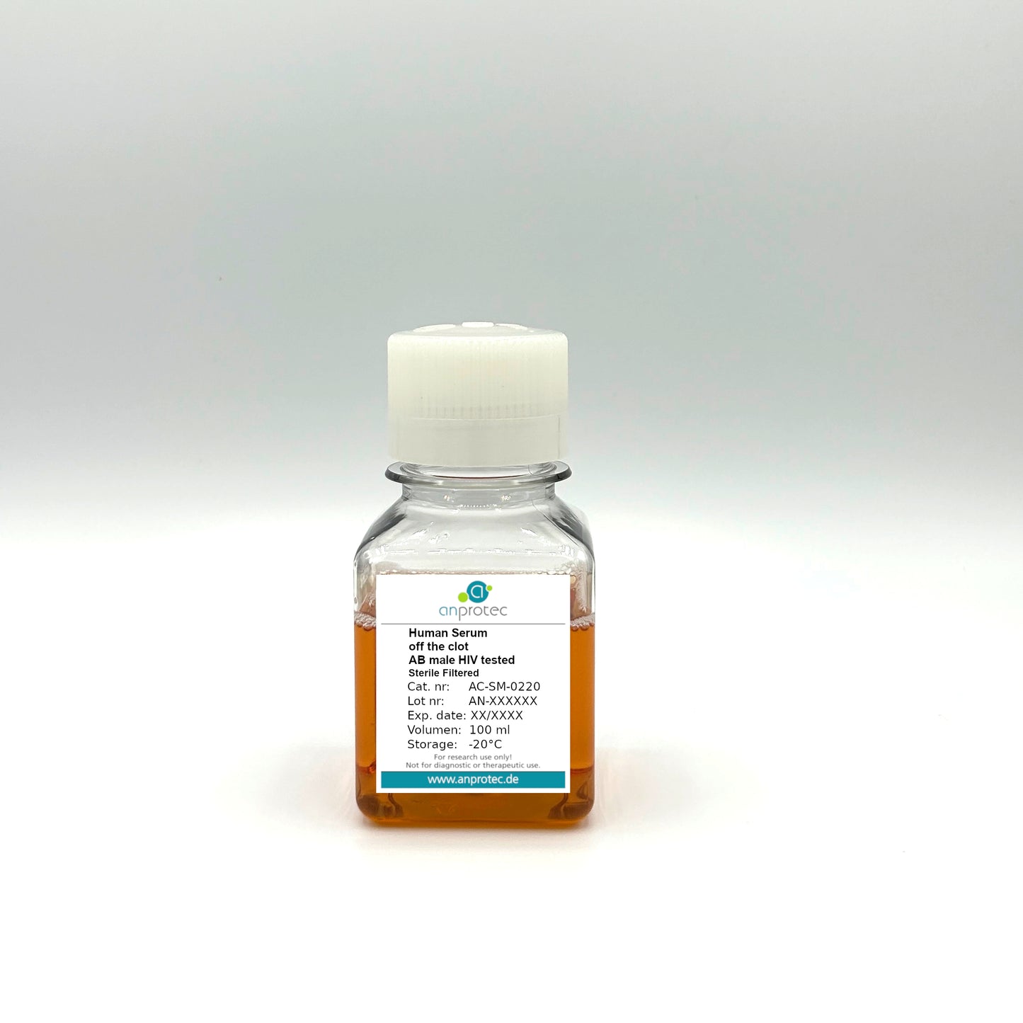 Human Serum off the clot AB male HIV tested